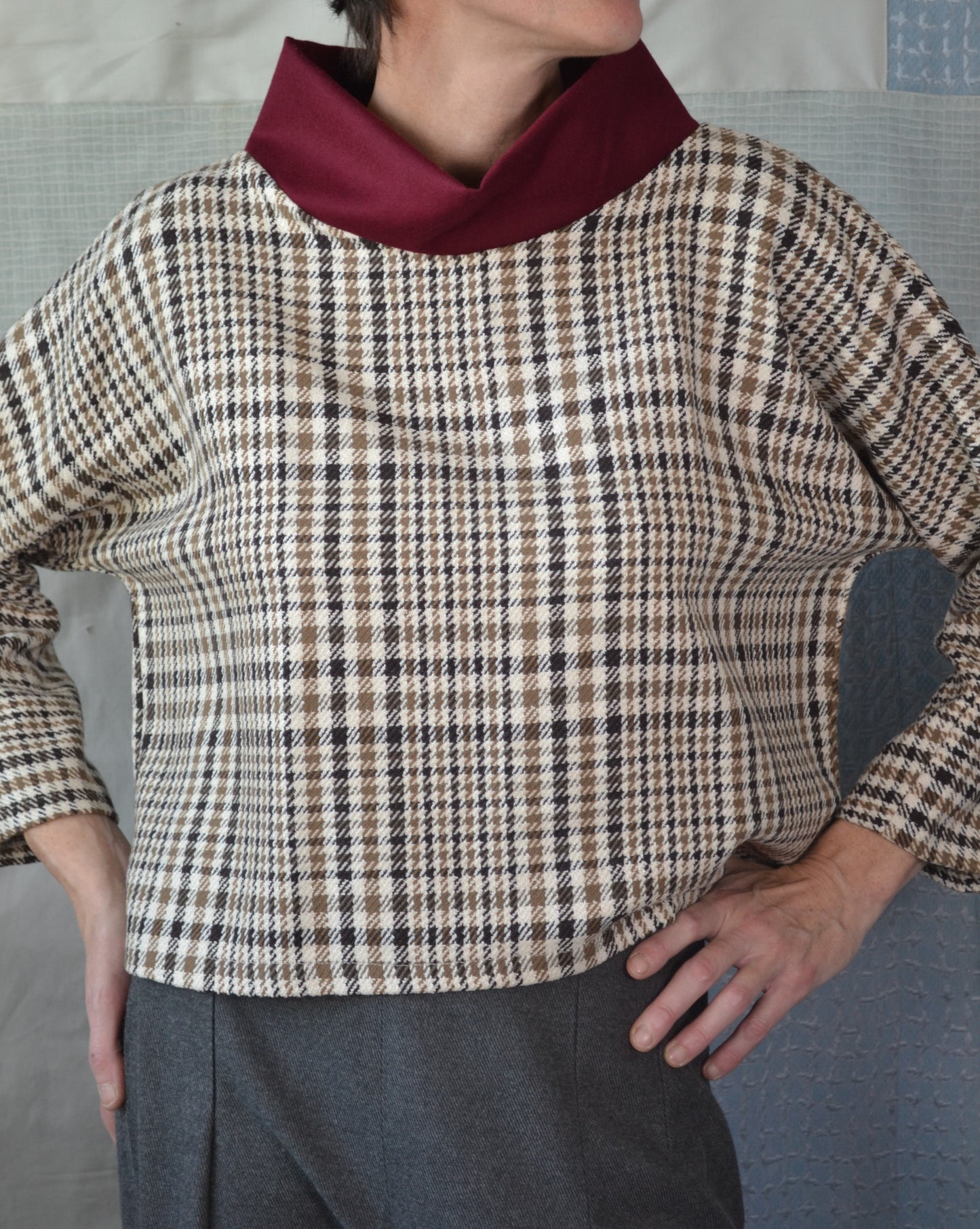 Maglione Annabelle Lana Quadri