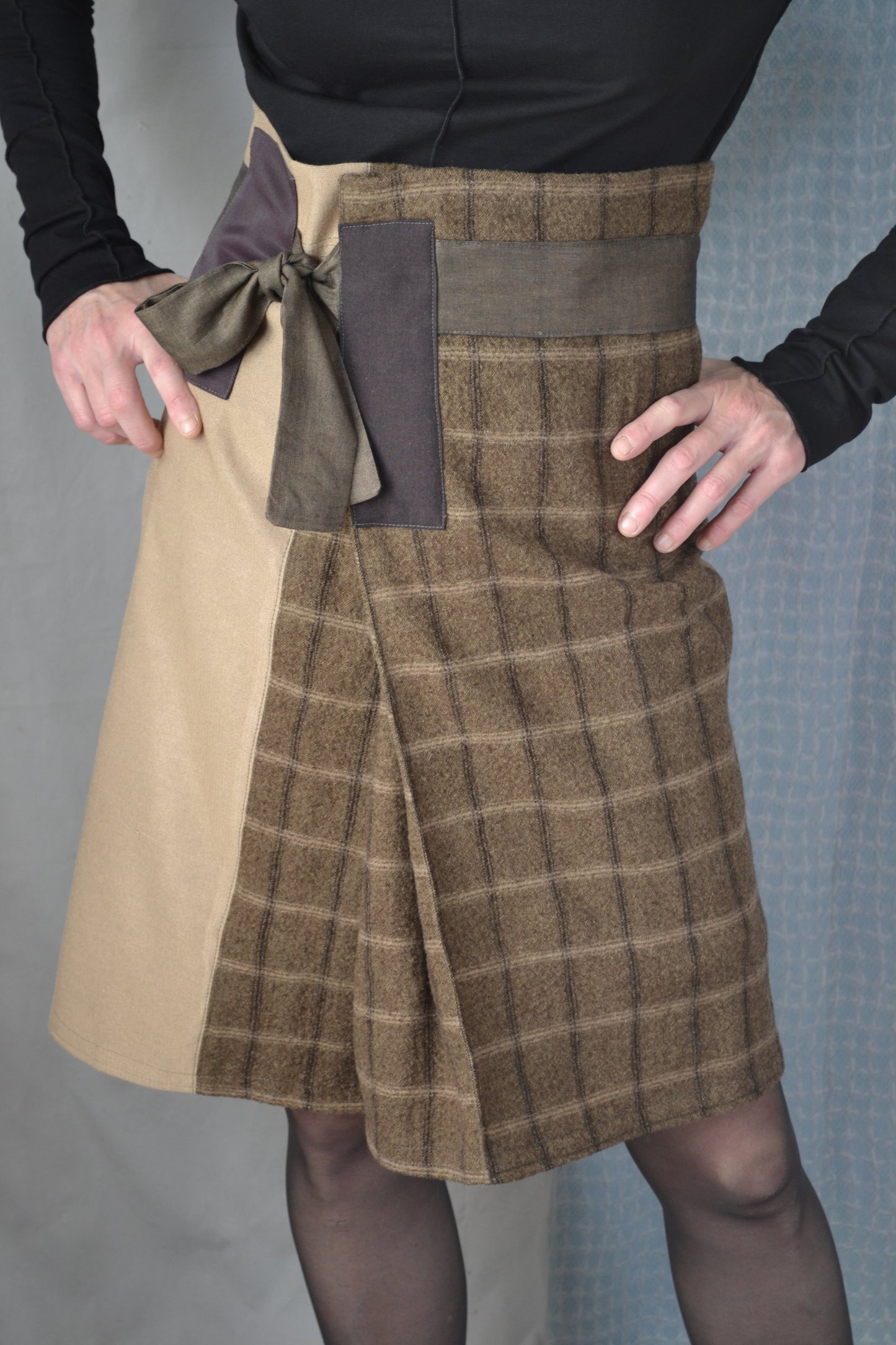 Emanuela Short Wool Skirt