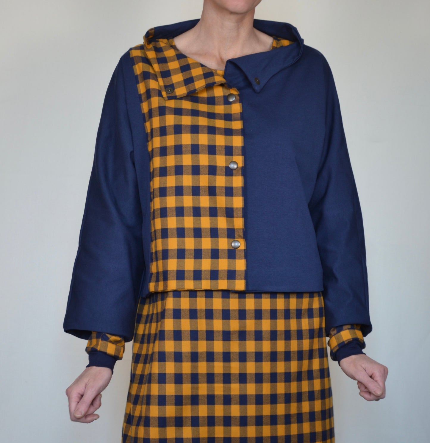 Giacca Carlotta felpa check