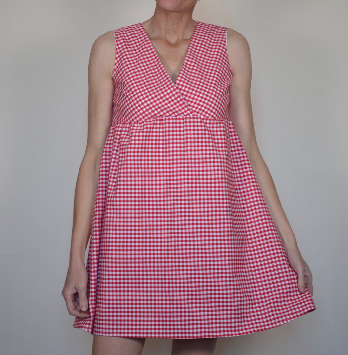 Abito Lolita quadretti rossi