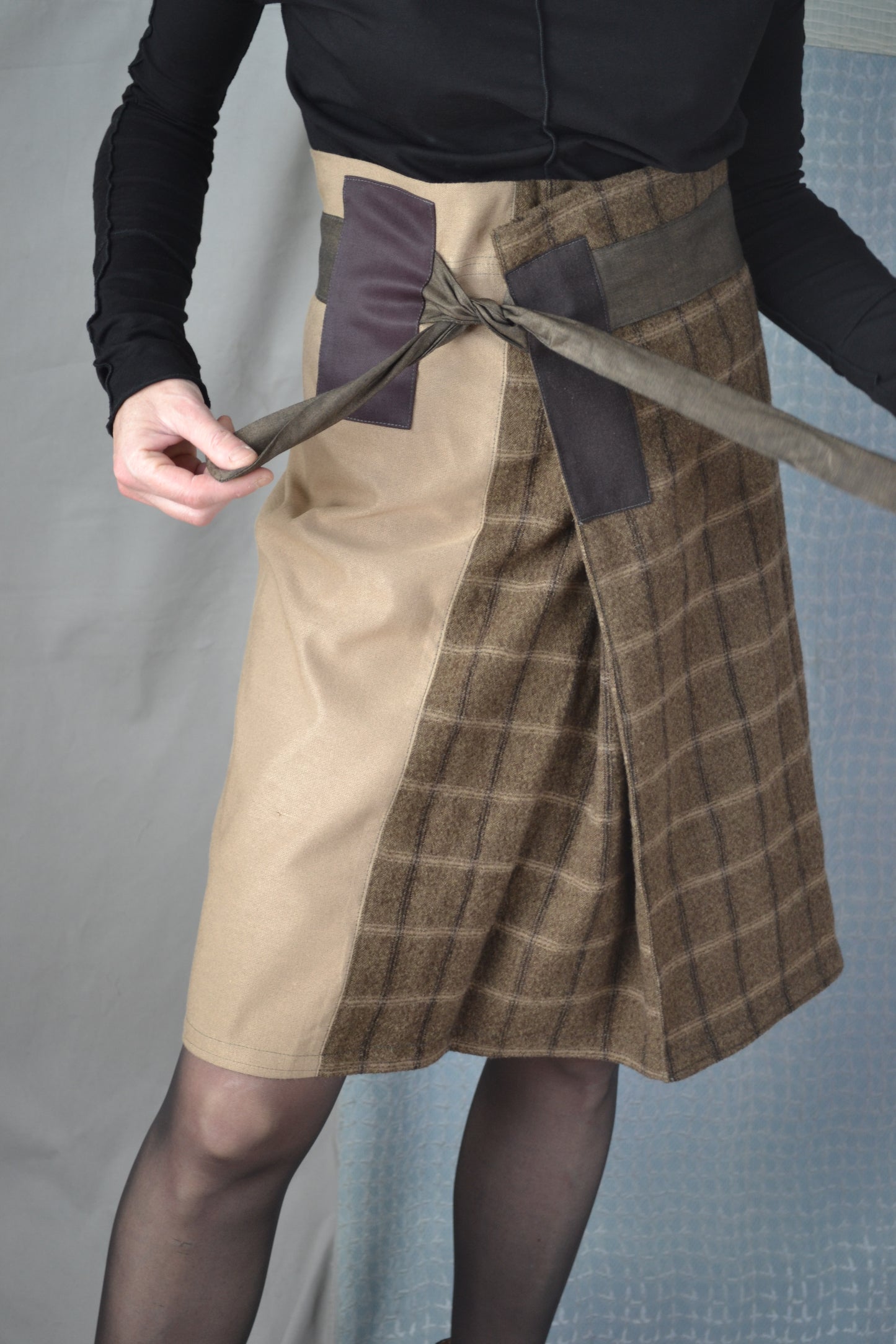 Emanuela Short Wool Skirt