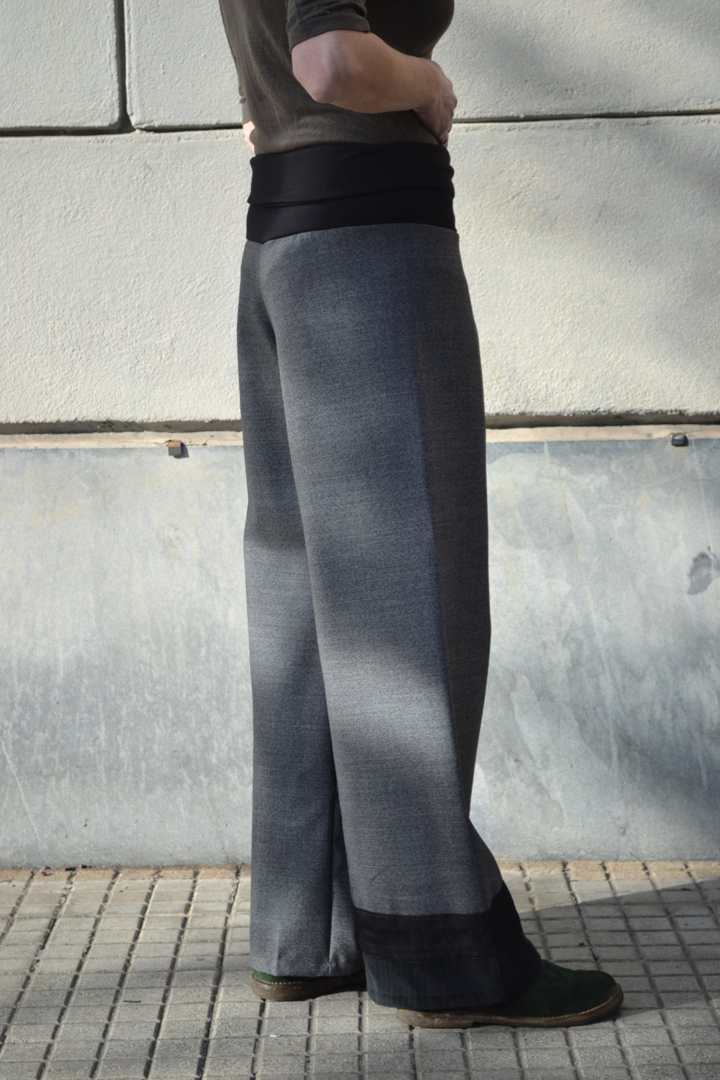 Pantalone Greta lana sale e pepe