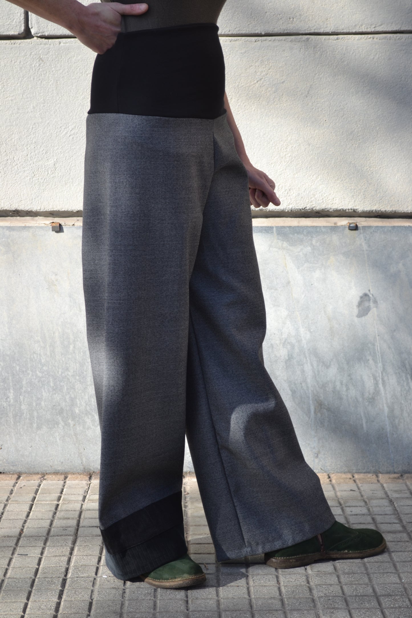 Pantalone Greta lana sale e pepe