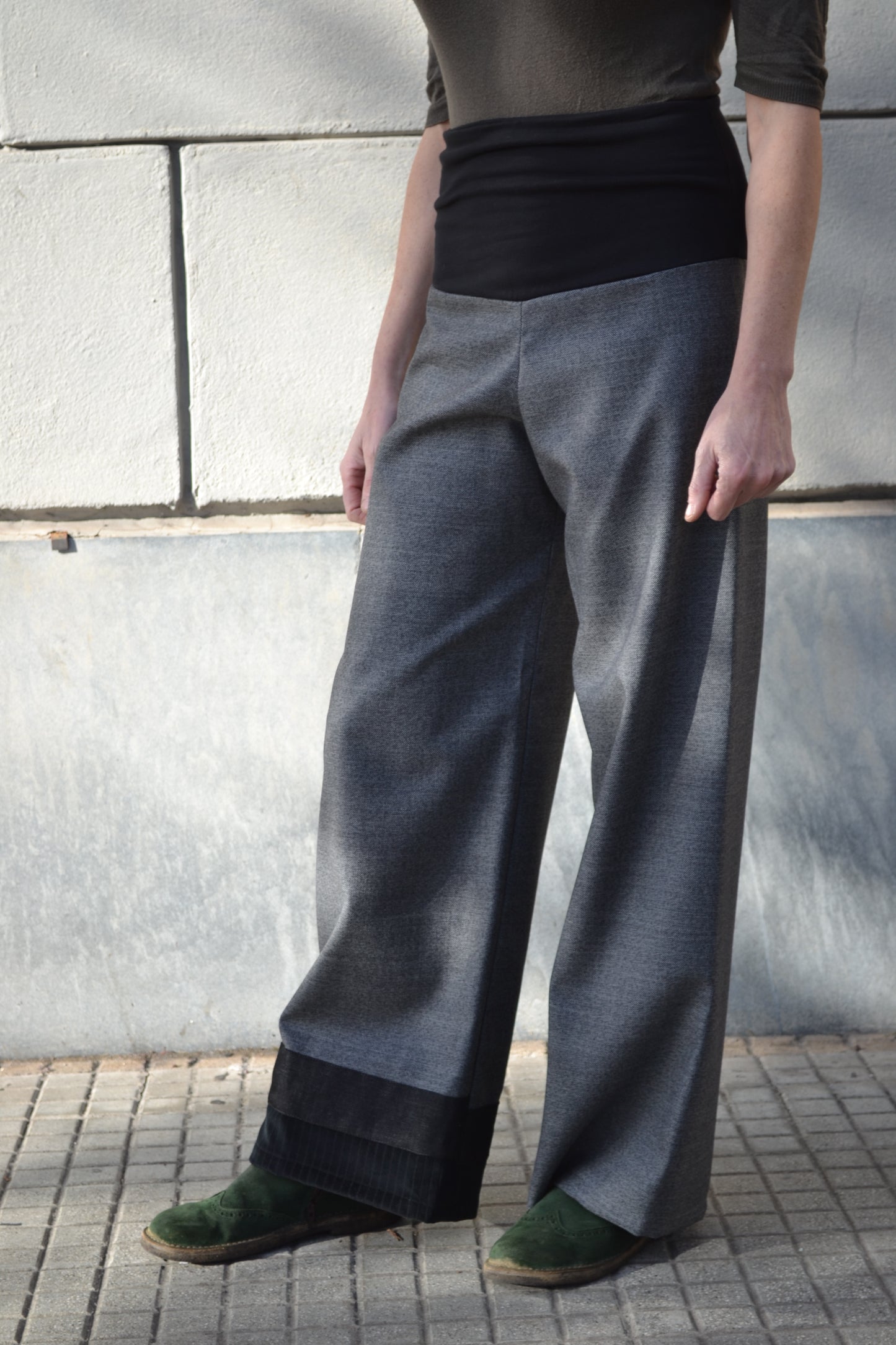 Pantalone Greta lana sale e pepe