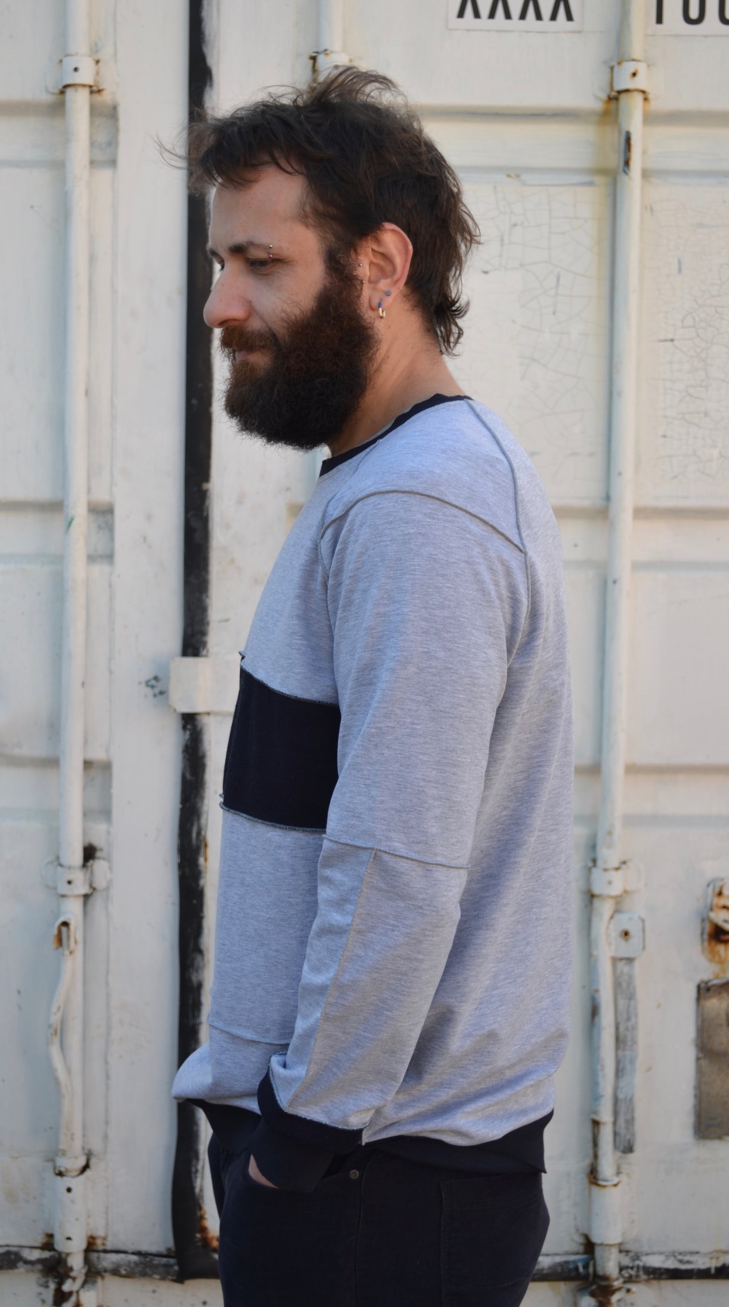 Felpa leggera Gabriele patchwork