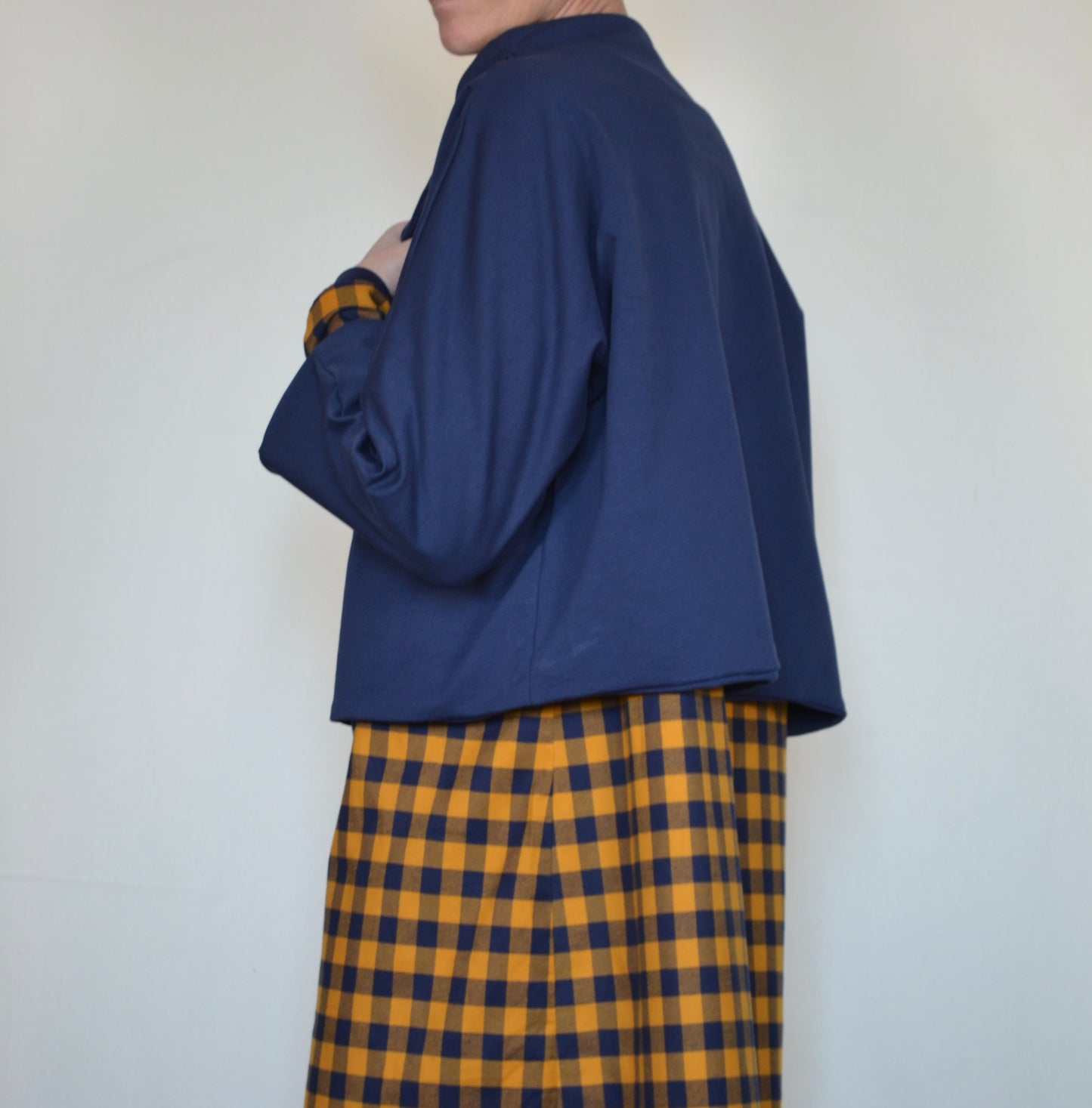Giacca Carlotta felpa check