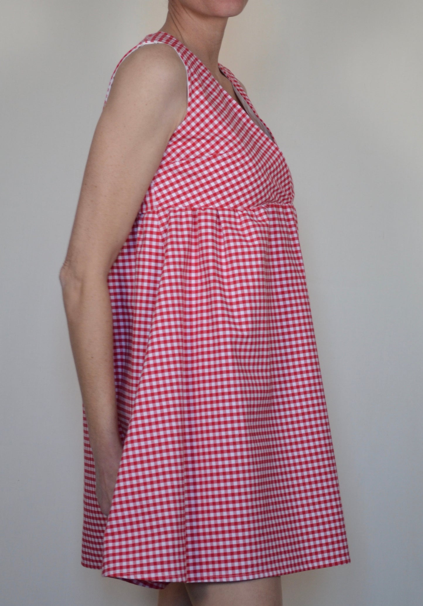 Abito Lolita quadretti rossi