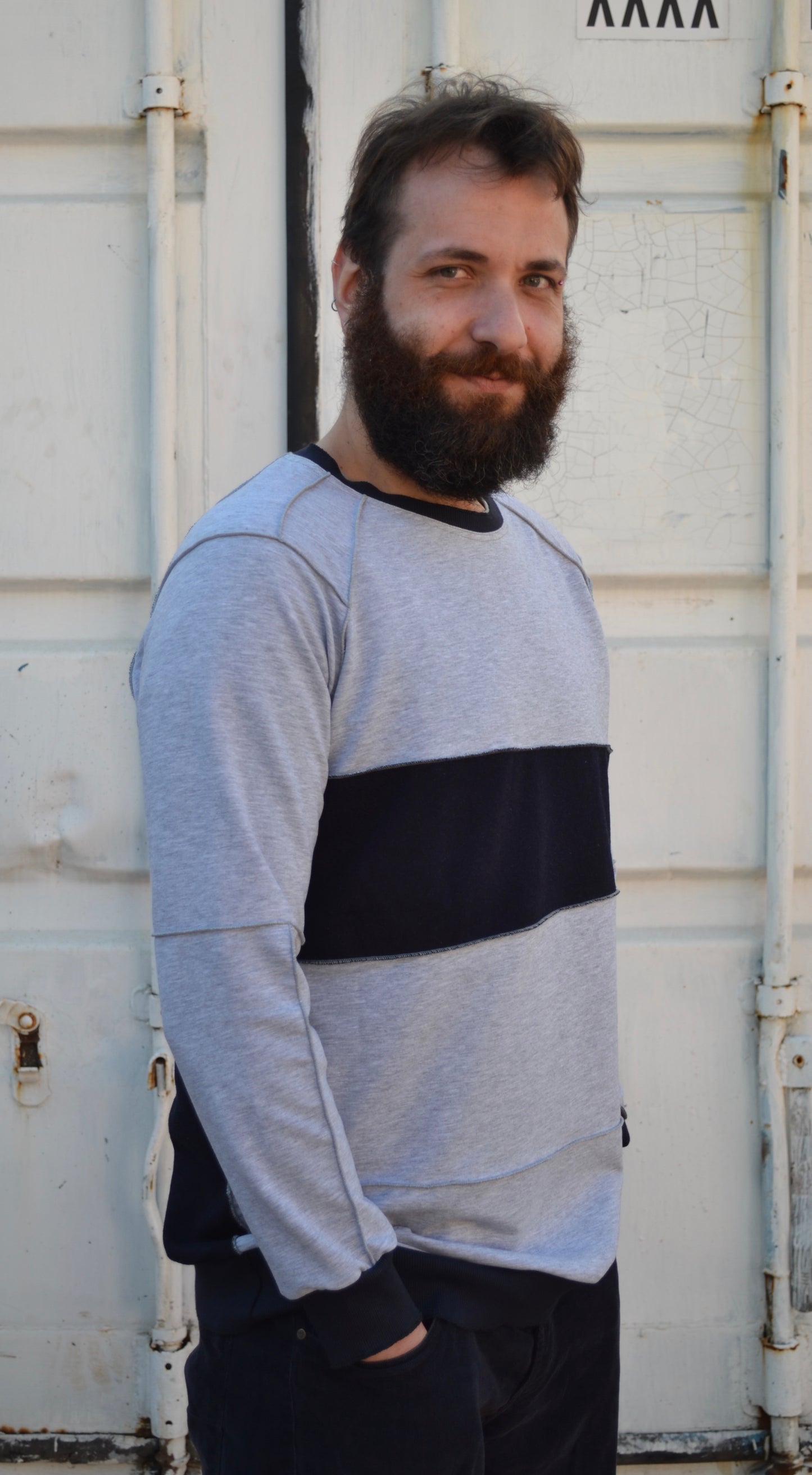 Felpa leggera Gabriele patchwork