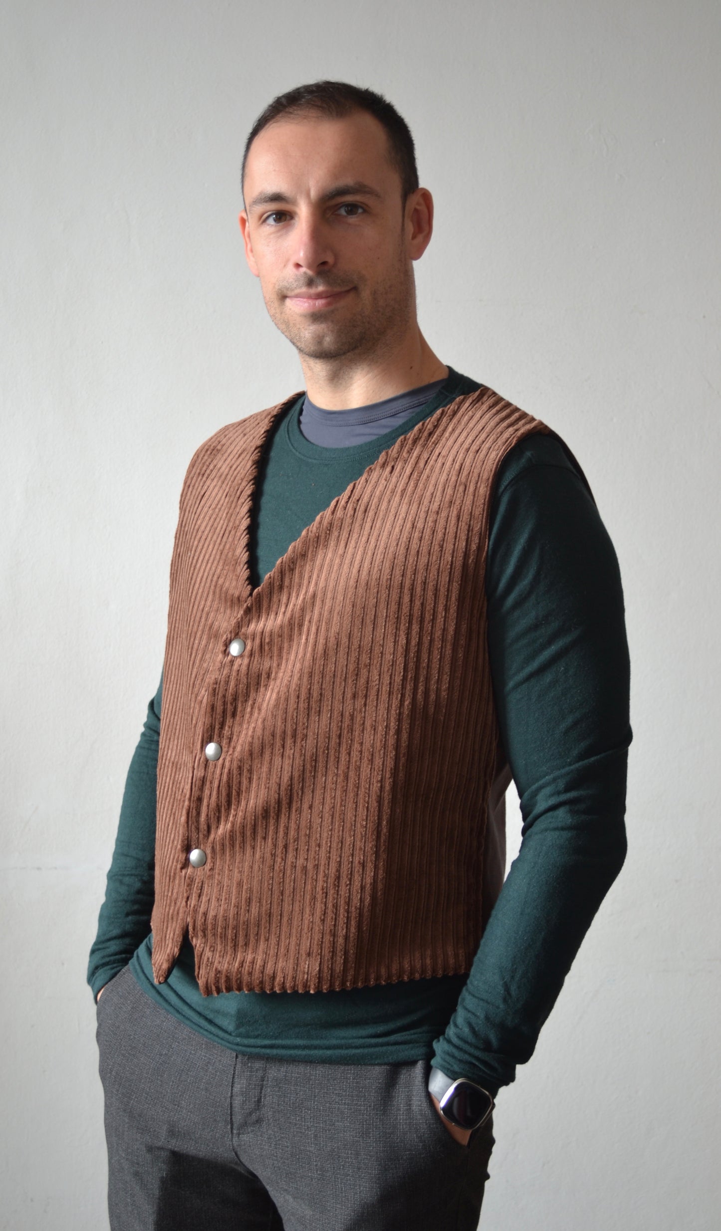 Gilet Romeo uomo velluto a coste