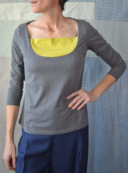 Lunetta Grey and Yellow Jersey