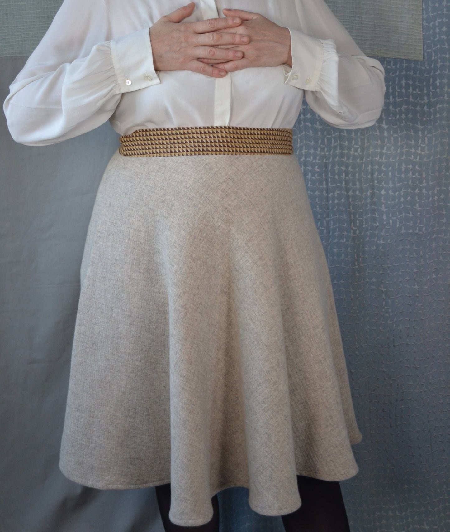 Maya Wool Cream Skirt