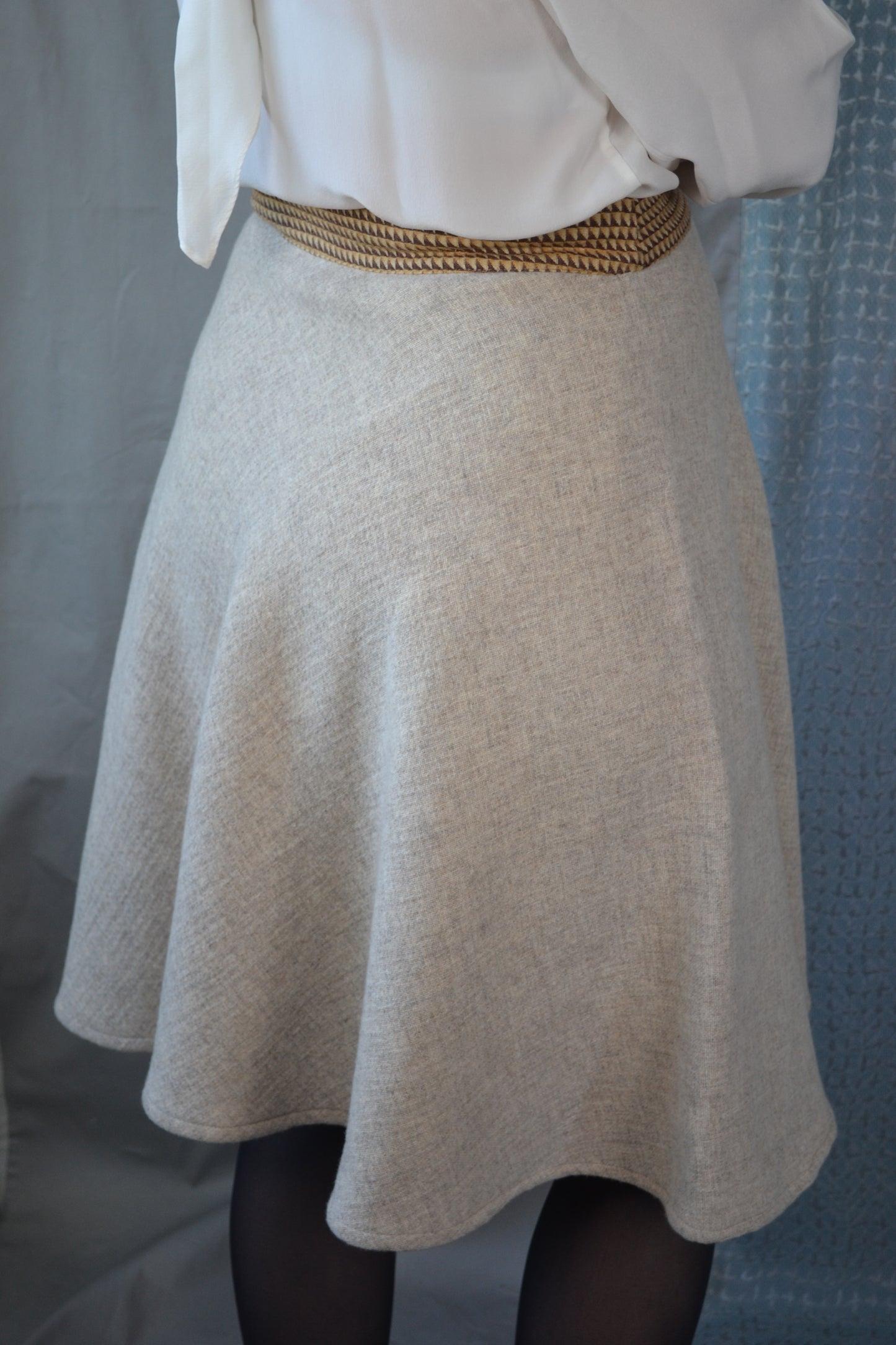 Maya Wool Cream Skirt